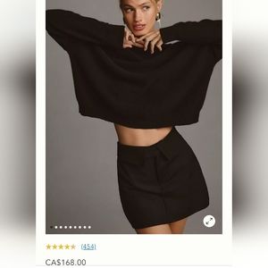 Anthropologie Pilcro black cashmere sweater